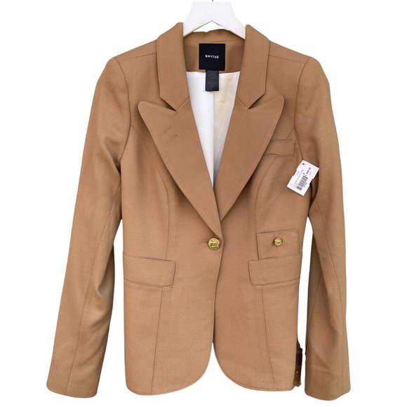 Smythe Classic Duchess Blazer in Camel - Picture 6 of 9